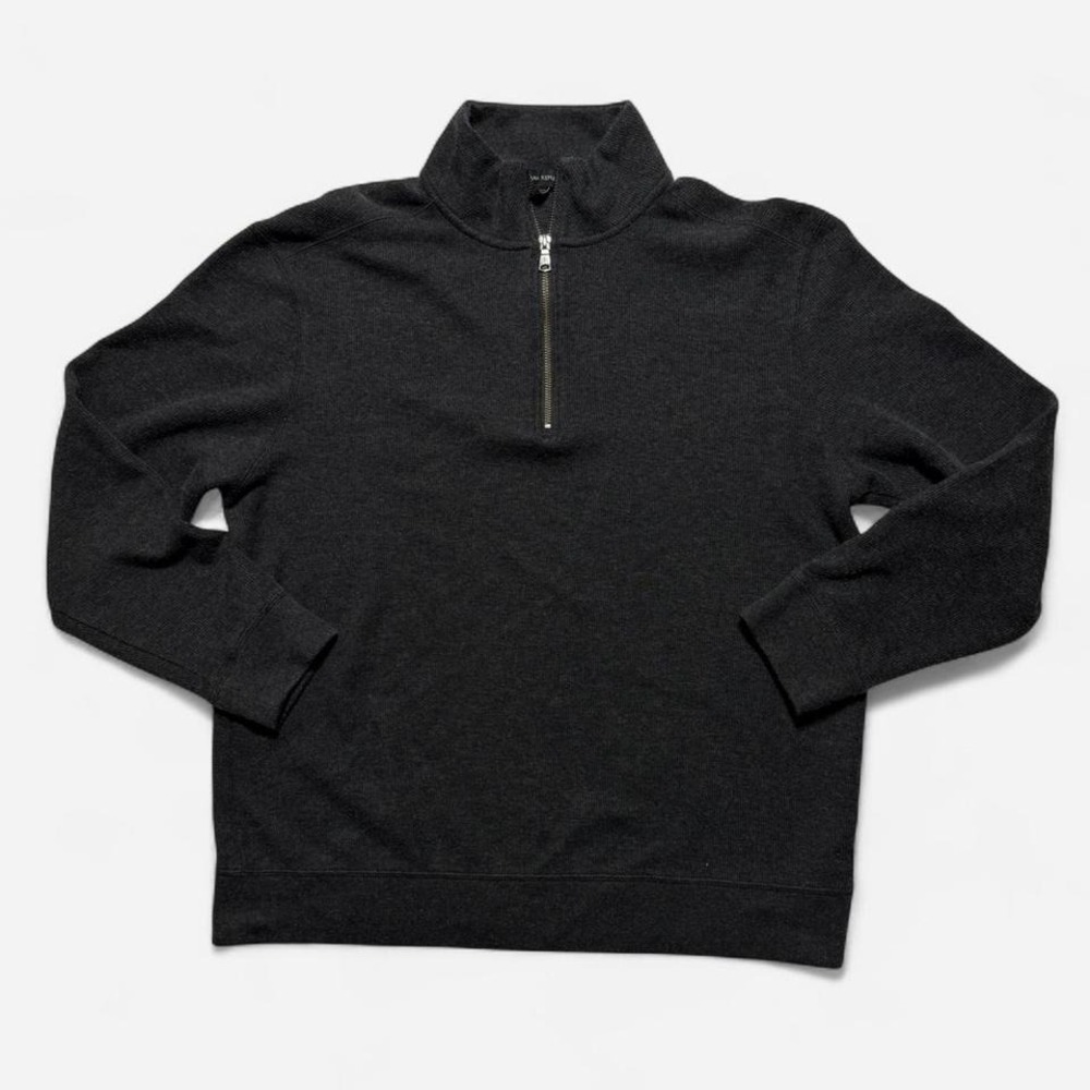 Banana Republic Dark Grey 1/4 zip sweater